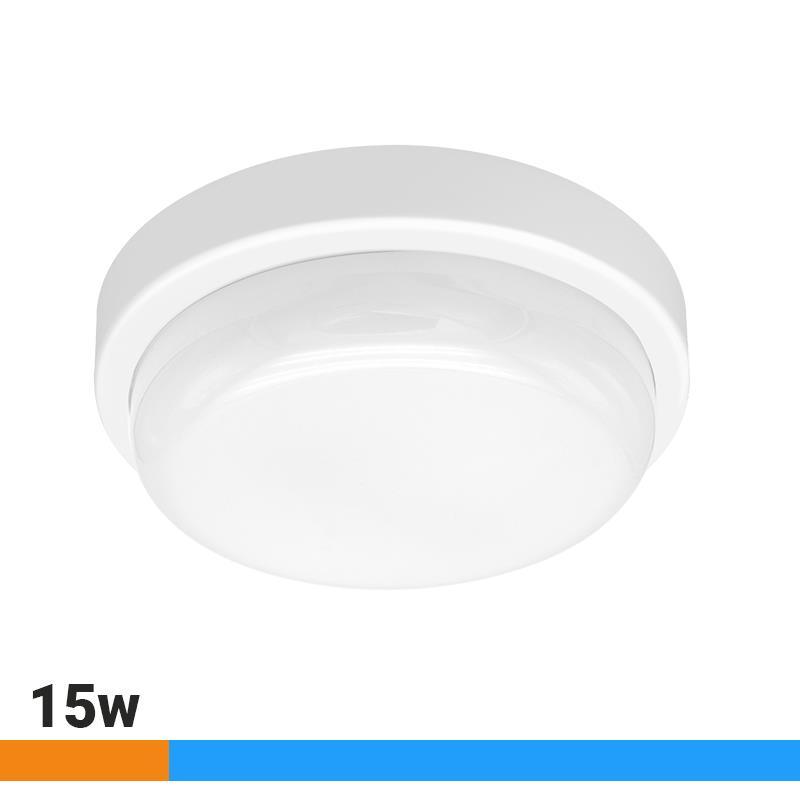 APLIQUE LED REDONDO EXTERIOR LUZ FRÍA 15W AIRMEC