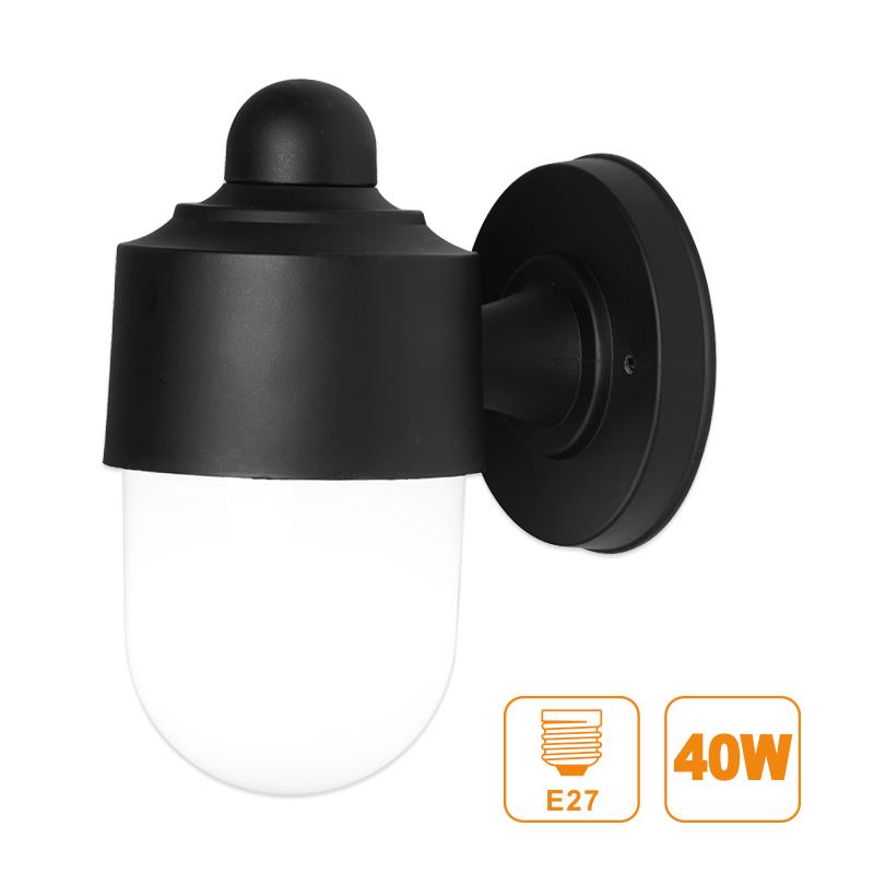 FAROL PLASTICO NEGRO SERIE TERUEL AIRMEC