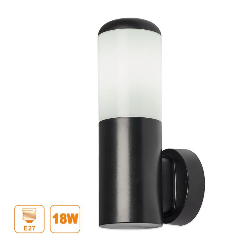 FAROL PLASTICO NEGRO SERIE WALL AIRMEC