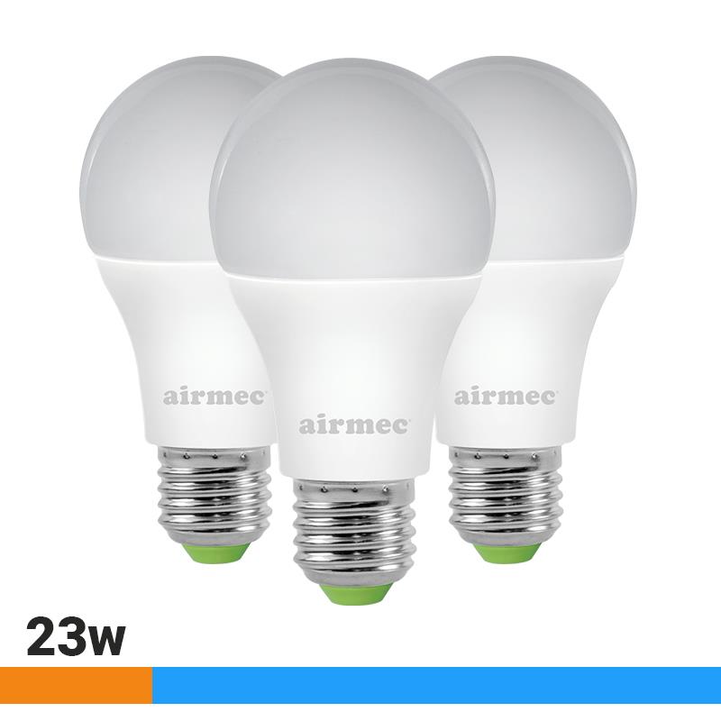 A70 23W LUZ FRIA E27 PACK 3 BOMBILLAS LEDS AIRMEC