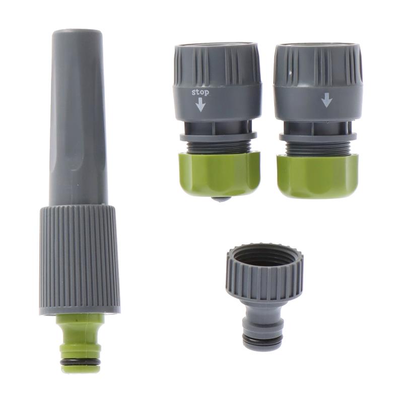 SET 4 PCS PISTOLA RIEGO + ADAPTADORES 1/2-5/8-3/4" AIRMEC