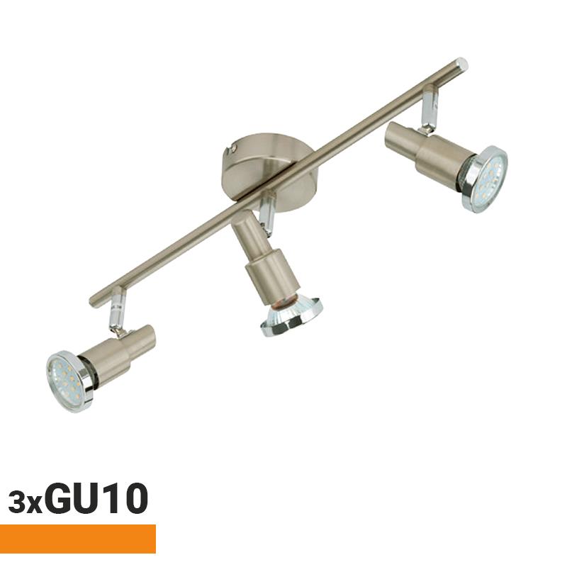 APLIQUE LED 3 FOCOS SERIE LUGO 3XGU10 AIRMEC