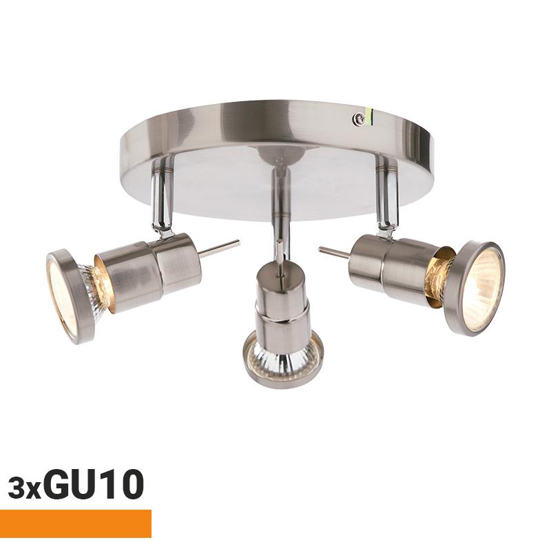 APLIQUE LED 3 FOCOS SERIE SORIA 3XGU10 AIRMEC