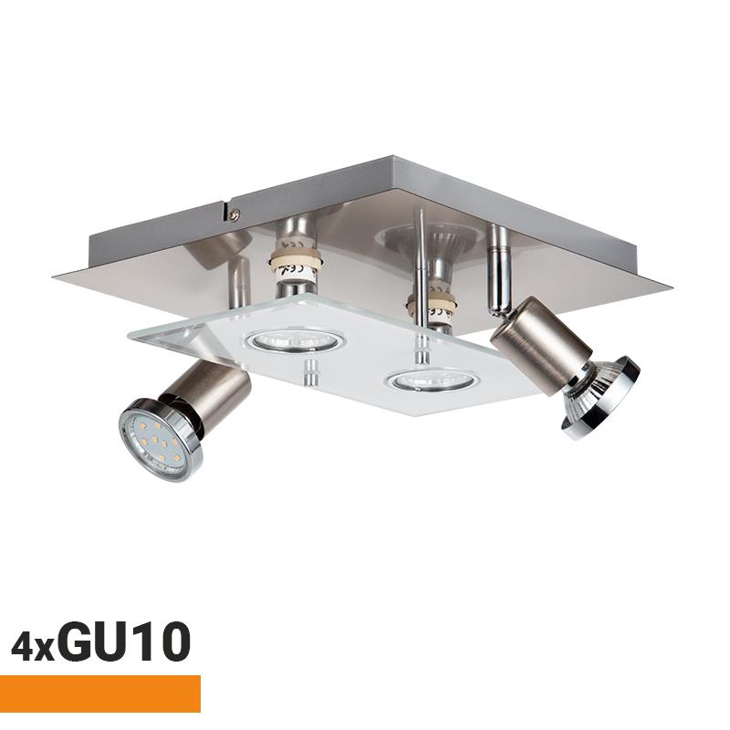 APLIQUE LED 4 FOCOS SERIE GIRONA 4XGU10 AIRMEC