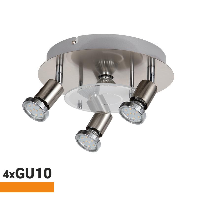 APLIQUE LED 4 FOCOS SERIE ZAMORA 4XGU10 AIRMEC