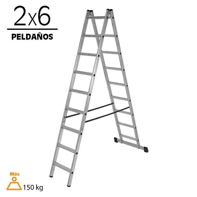 ESCALERA ALUMINIO 2 TRAMOS 2X6 AIRMEC