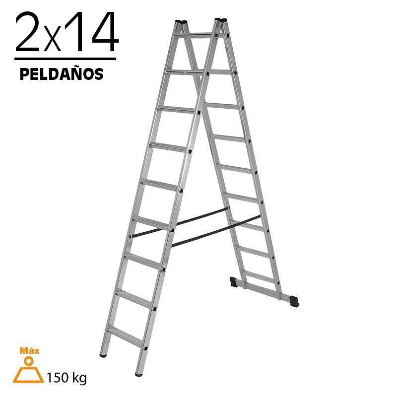 ESCALERA ALUMINIO 2 TRAMOS 2X14 AIRMEC