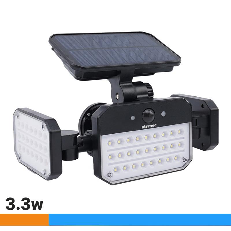 FOCO SOLAR LED LUZ FRIA AIRMEC 3.3W 300 LUMENS