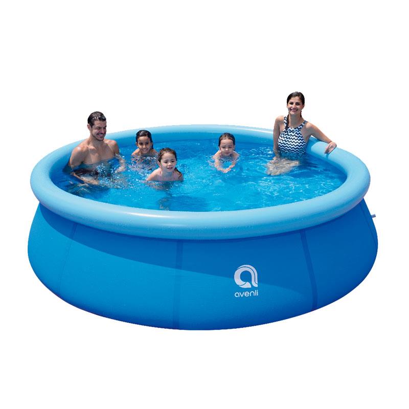 PISCINA HINCHABLE REDONDA DE PVC 300X76CM CON FILTRO DE CARTUCHO AVENLI