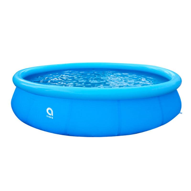 PISCINA HINCHABLE REDONDA DE PVC 420X84CM CON FILTRO DE CARTUCHO AVENLI