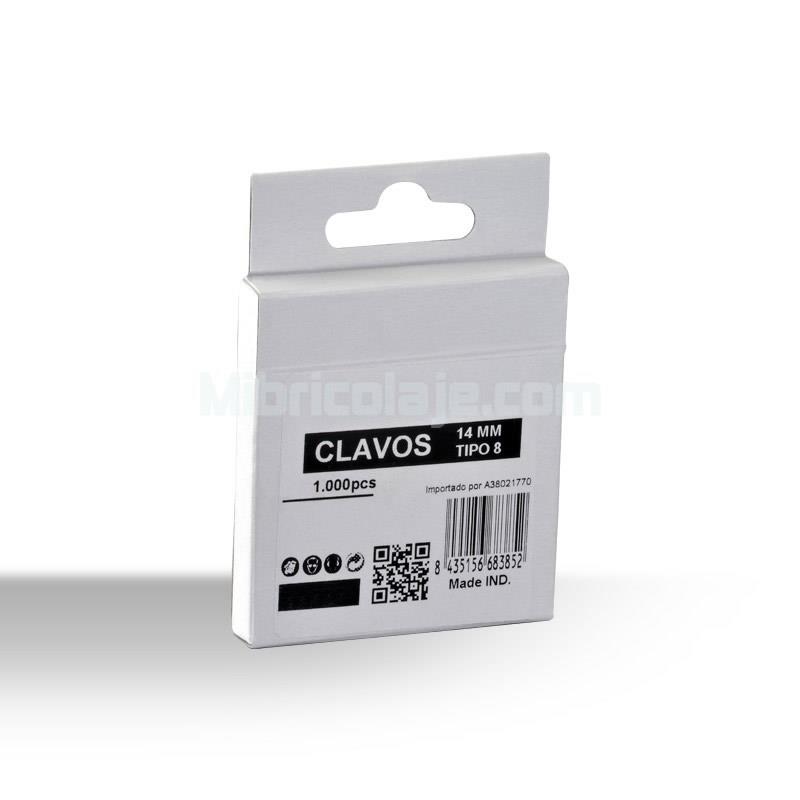 CAJA CLAVOS 14MM TIPO 8 1.000PCS