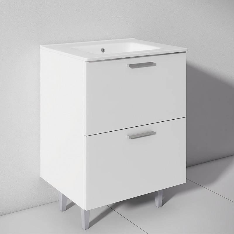 MUEBLE BAÑO BLANCO SERIE MODENA 60X46X85CM BENOTTI