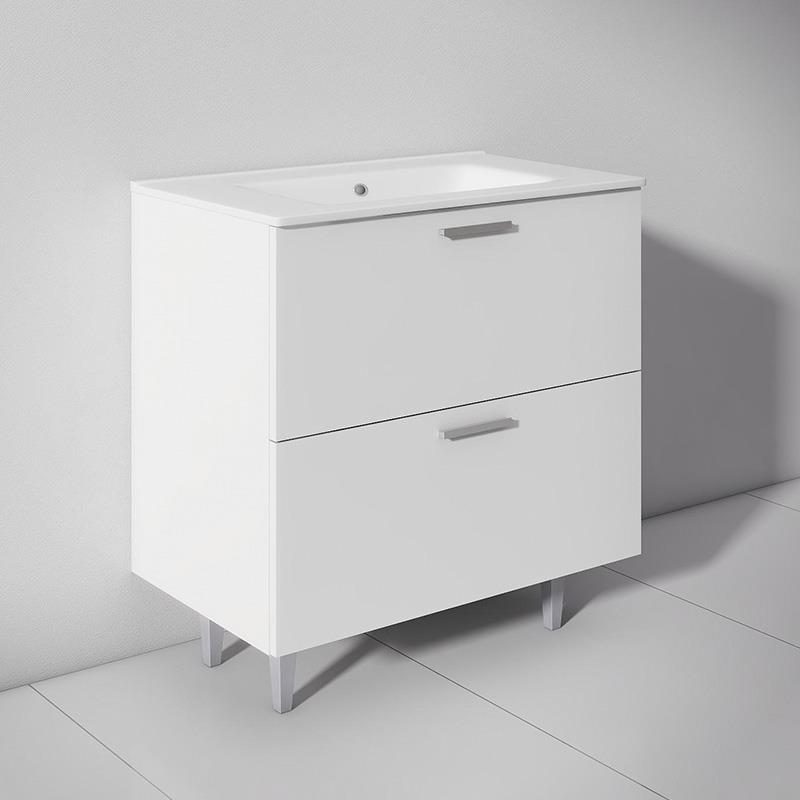 MUEBLE BAÑO BLANCO SERIE MODENA 80X46X85CM BENOTTI