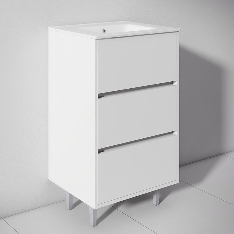 MUEBLE BAÑO BLANCO SERIE TOSCANA 60X46X85CM BENOTTI