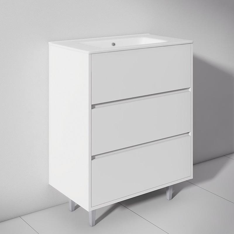 MUEBLE BAÑO BLANCO SERIE TOSCANA 80X46X85CM BENOTTI