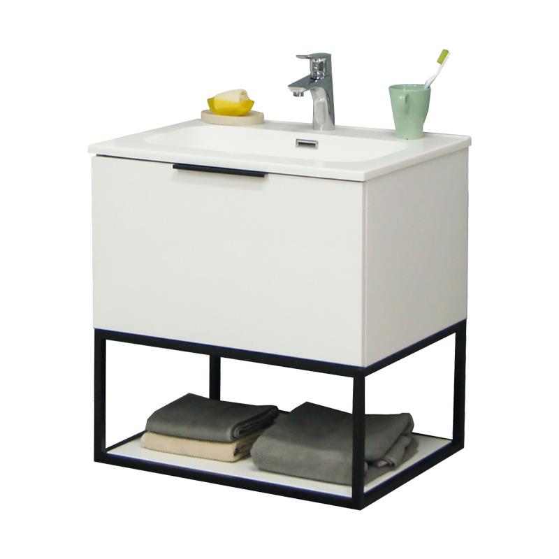 MUEBLE BAÑO BLANCO SERIE GENOVA 60X46X35CM BENOTTI