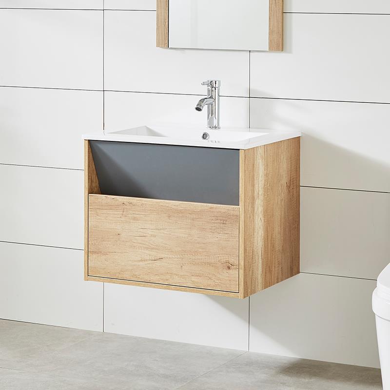 MUEBLE BAÑO HAYA GRIS SERIE BELONA 80X46X50CM BENOTTI