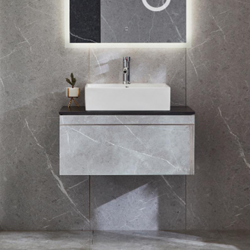 MUEBLE BAÑO GRIS SERIE PAX 80X46X52CM BENOTTI