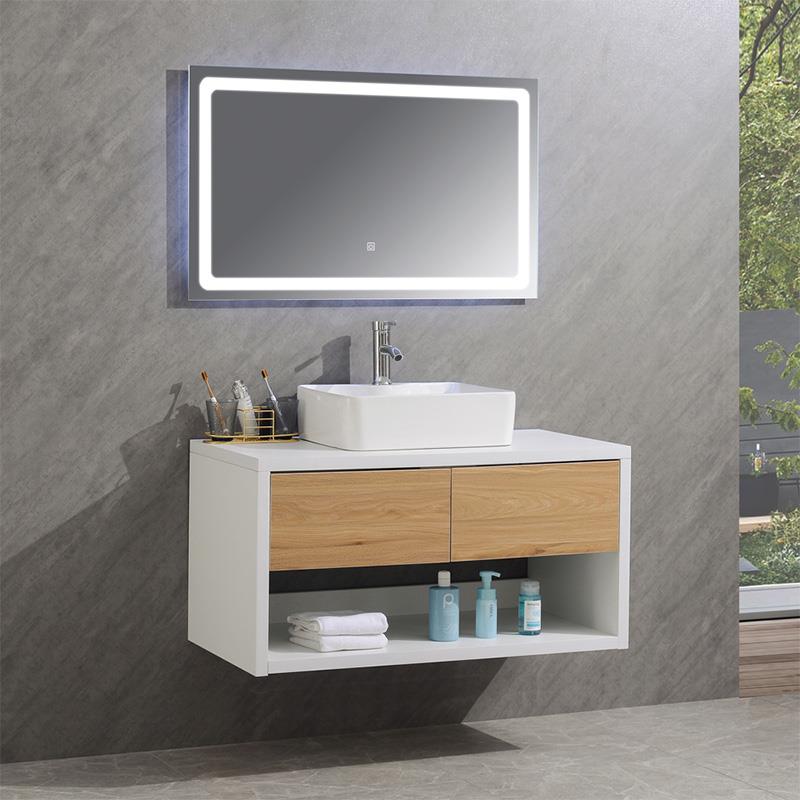 MUEBLE BAÑO SERIE NARCISO GABINETE 100X50X62CM ESPEJO 100X60CM BENOTTI