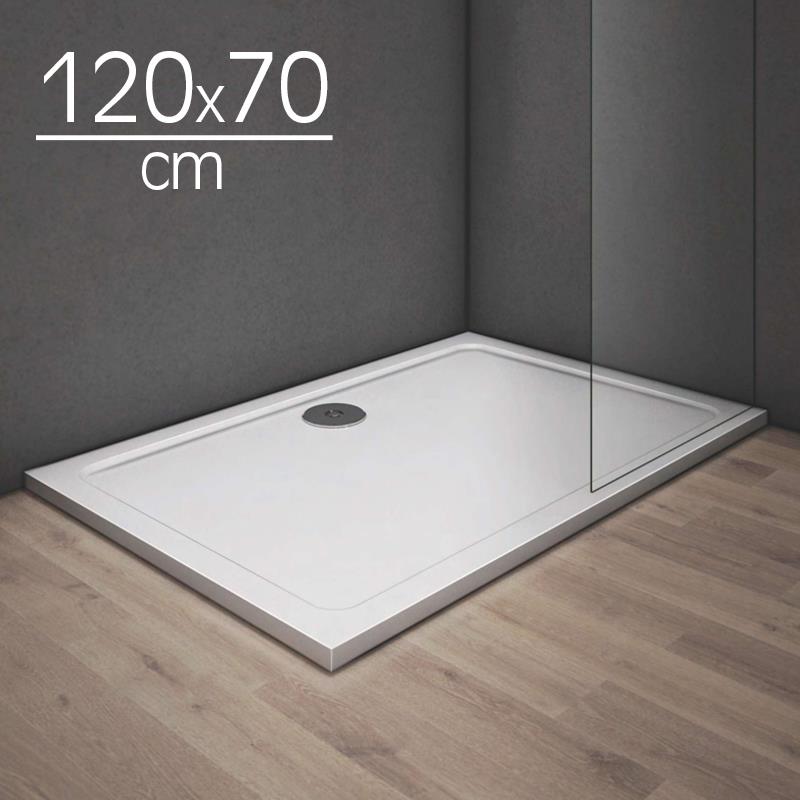 PLATO DUCHA 1200X700X30 LIGERO CARGA MINERAL BLANCO RECT BENOTTI