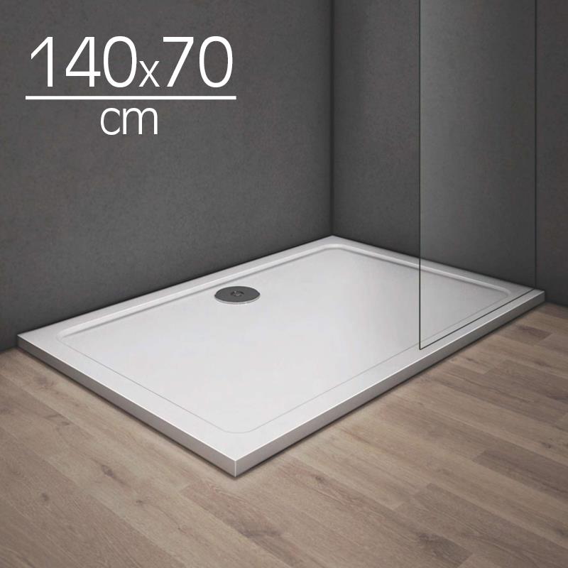 PLATO DUCHA 1400X700X30 LIGERO CARGA MINERAL BLANCO RECT BENOTTI