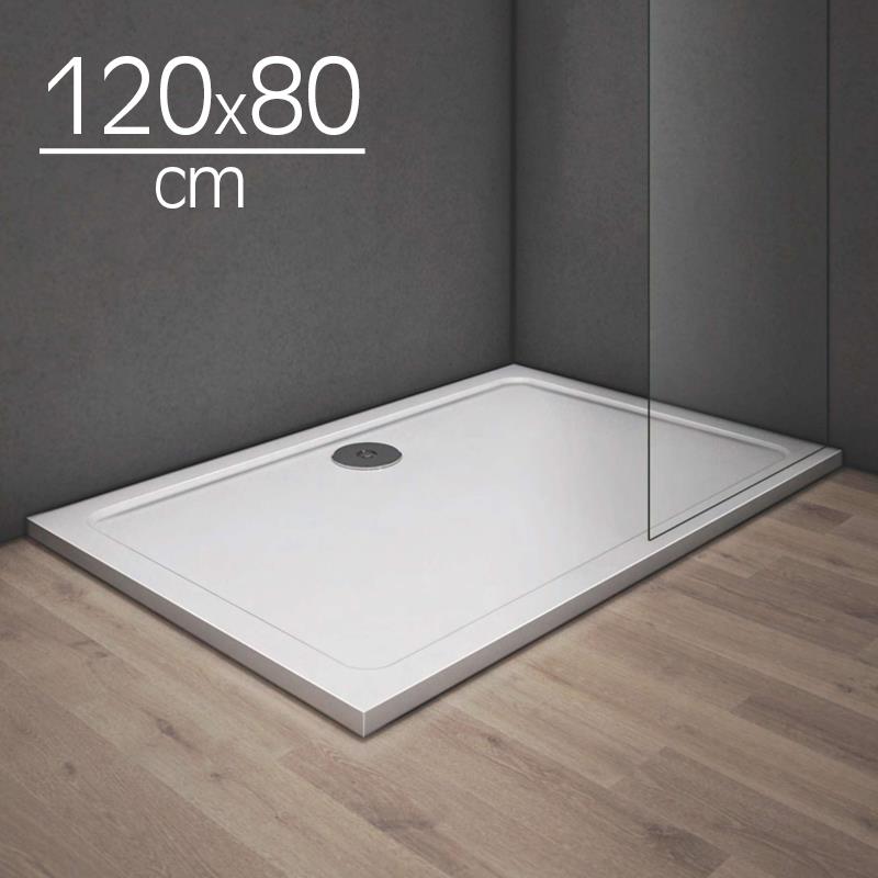 PLATO DUCHA 1200X800X30 LIGERO CARGA MINERAL BLANCO RECT BENOTTI