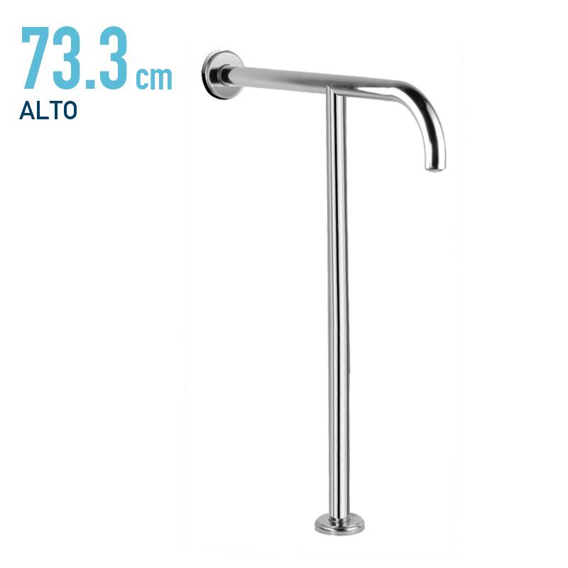 BARRA DE APOYO PARED-SUELO INOX 304 73.3X55.9X3.2CM BENOTTI