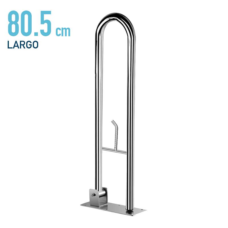 ASA DE BAÑO ABATIBLE CON PORTAROLLO INOX 80.5X21.2X3.2CM BENOTTI