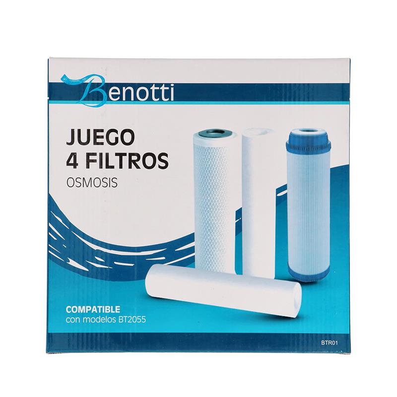 JUEGO 4 FILTROS OSMOSIS BT2055 BENOTTI