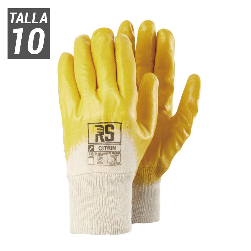 GUANTES DE TRABAJO CITRIN TALLA 10 AMARILLO