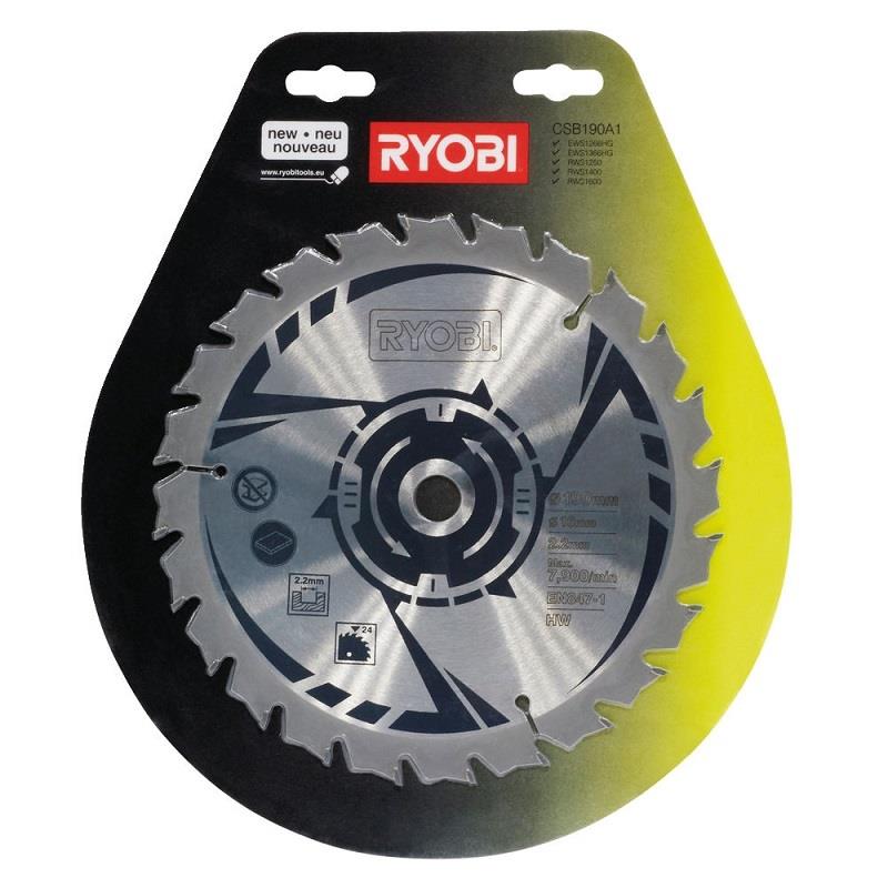 DISCO SIERRA CIRCULAR 190MM RWS1250 RYOBI