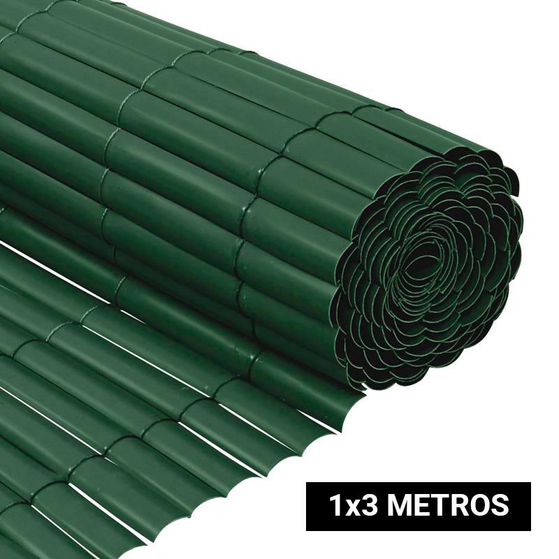 CAÑIZO PLASTICO VERDE SIMPLE CARA 1X3 DONNA GARDEN