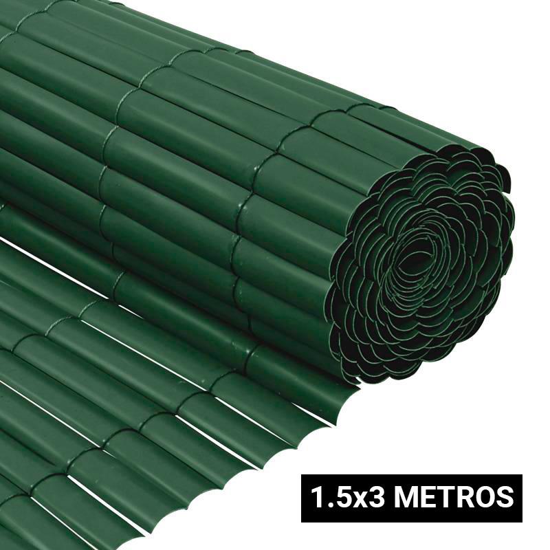 CAÑIZO PLASTICO VERDE SIMPLE CARA 1.5X3 DONNA GARDEN