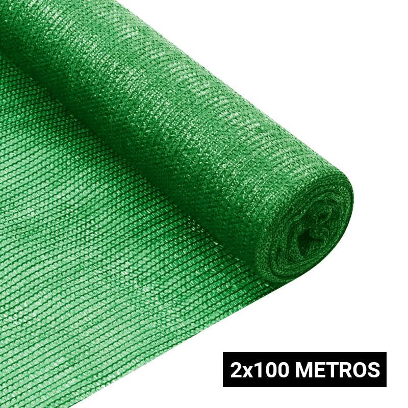 MALLA DE SOMBREO VERDE 2X100 MTS DONNA GARDEN