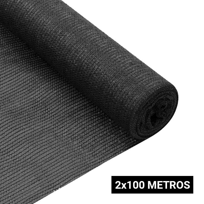 MALLA DE SOMBREO NEGRA 2X100 MTS DONNA GARDEN