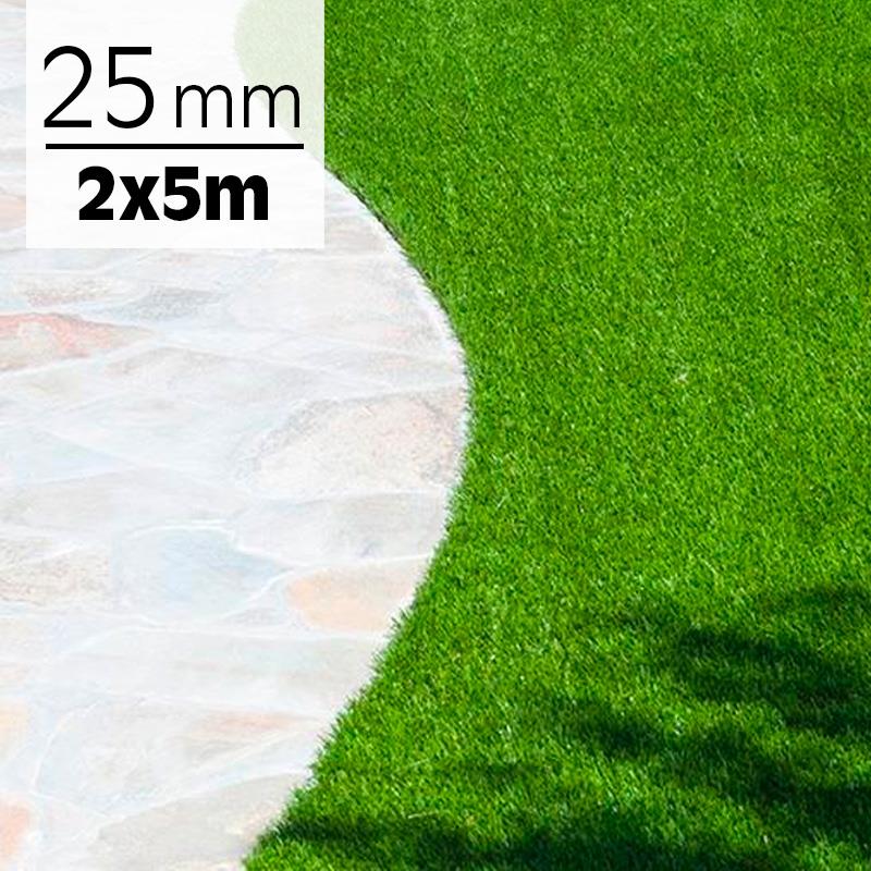 CESPED ARTIFICIAL 25MM 2X5 MTS SERIE DAYTONA DONNA GARDEN