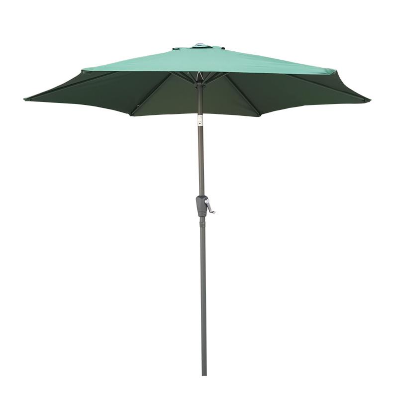 PARASOL VERDE 2.5 METROS APERTURA MANIVELA DONNA GARDEN