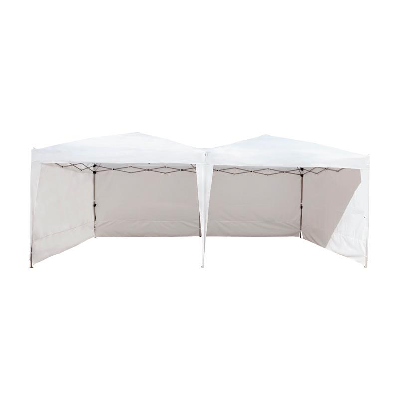 CARPA METAL BLANCA 3X6 METROS CON PAREDES DONNA GARDEN