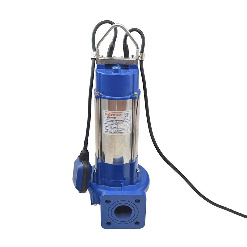 Bomba de Aguas Sucias 2200W Submergible para Agua Sucia 500L/m Con  Trituradora