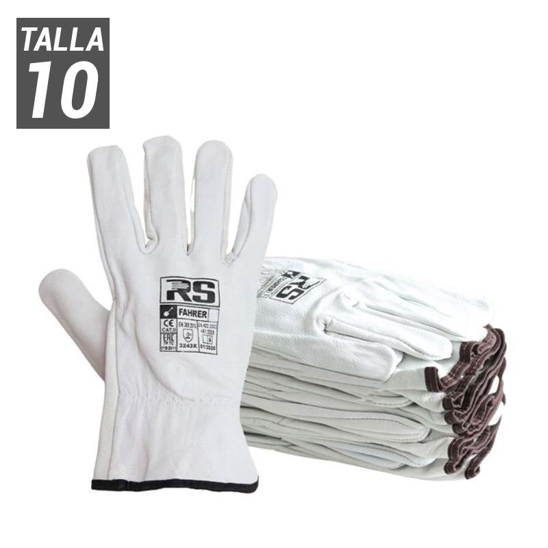 GUANTES DE TRABAJO FAHRER B TALLA 10 BLANCO