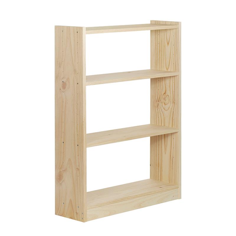 LIBRERIA DE 4 BALDAS DE 80CM DE PINO MACIZO