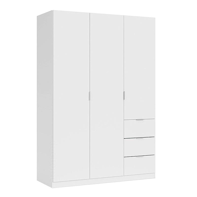 ARMARIO 3P+ 3CAJONES 200X135X52CM BLANCO MOMI