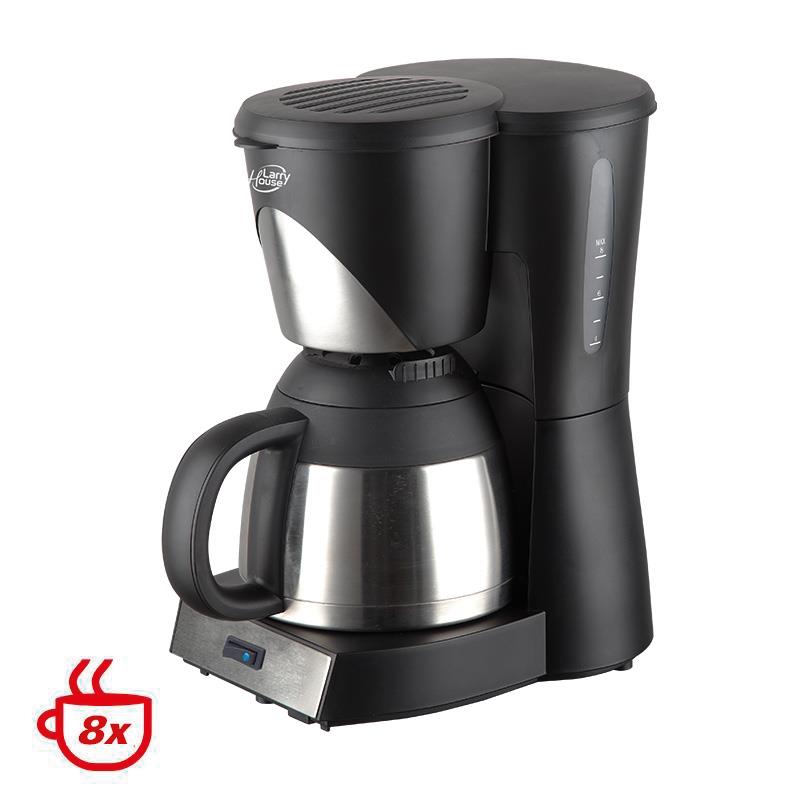 CAFETERA GOTEO 12 TAZAS 1.000W INOX LARRYHOUSE