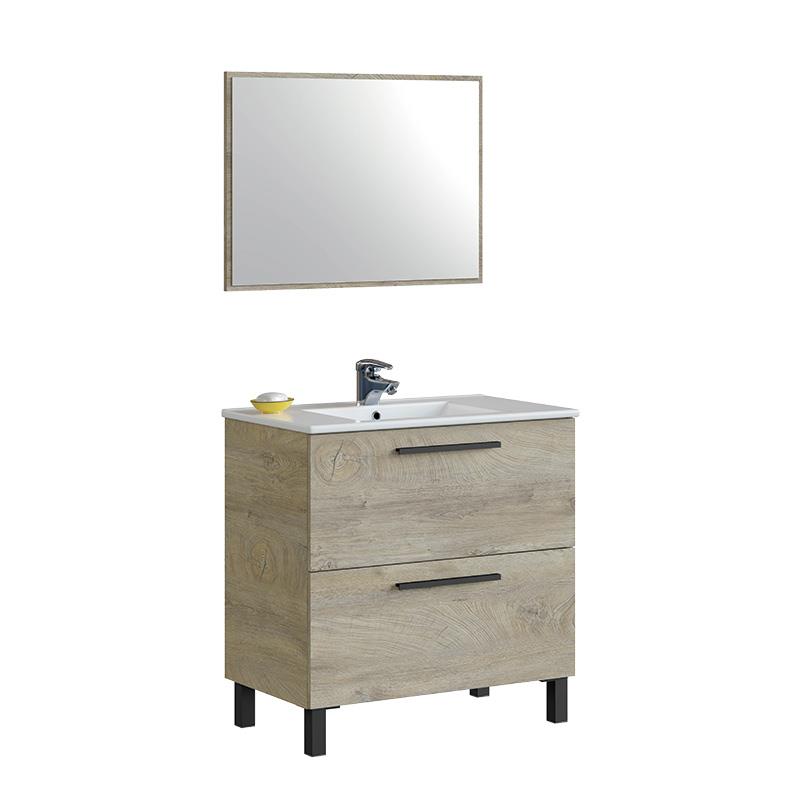 MUEBLE DE BAÑO ATHENA ROBLE ALASKA 80X80X45CM BENOTTI