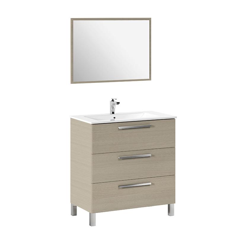 MUEBLE DE BAÑO ATHENA ROBLE 86X80X45CM BENOTTI