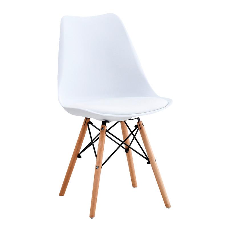 SILLA ESTILO NÓRDICO 48X53X82CM BLANCA SERIE FINLANDIA MOMI