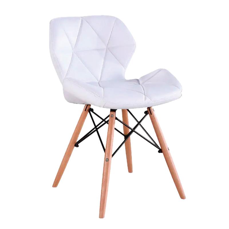 SILLA ESTILO NÓRDICO 46X52X75CM BLANCA SERIE FEROE MOMI