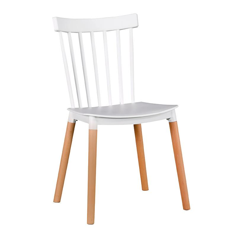 SILLA ESTILO NÓRDICO 43X43X84CM BLANCA SERIE QUEBEC MOMI