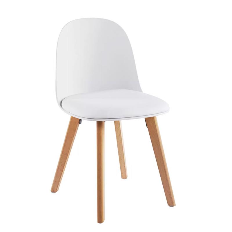 SILLA ESTILO ESCANDINAVO BLANCA SERIE MARCUS MOMI 46X44X79 CM