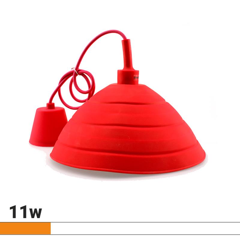lampara-colgante-silicona-11w-roja-airme